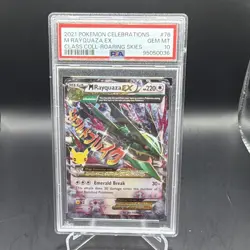 Pokemon M Rayquaza EX 76/108 Celebrations Classic Collection Holo 2021 PSA 10 - Image 1