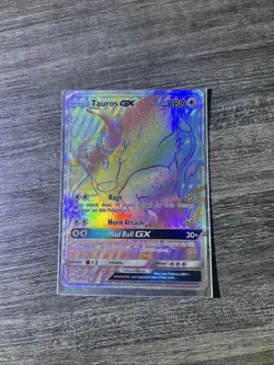 Pokemon TCG Tauros GX 156/149 Rainbow Rare Full Art - Image 1