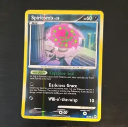Pokemon Spiritomb 32/99 Arceus Reverse Holo Rare 60 HP English 2009 TCG - Image 1