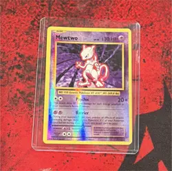 Wizards of the Coast Pokemon Mewtwo 10/102 Base Set Unlimited Holo Rare 130 HP - Image 1