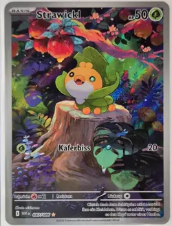 Pokemon Weiße Flammen Deutsch - Sewaddle Art Rare WHT 087/086 - Image 2