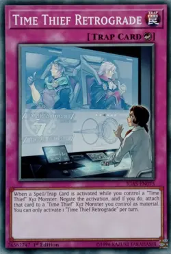 IGAS-EN075 TIME THIEF RETROGRADE COMMON 1ST EDITION YuGiOh CARD - Image 1