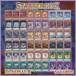 DINOSAUR STARTER DECK 54 Transcendosaurus Tyranno Xeno Fossil Pill World YuGiOh - Image 1