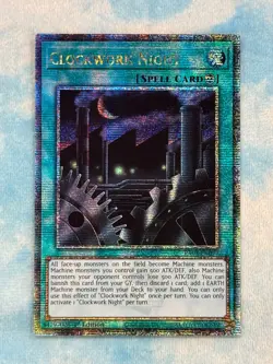 YUGIOH CLOCKWORK NIGHT QUARTER CENTURY SECRET RARE NM RA03-EN071 - Image 1