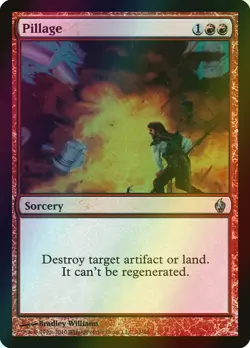 MTG Pillage Foil ** Premium Deck Series: Fire and Lightning ** English - Image 1