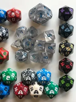mtg spindown dice collection - black lotus magic dice - gaming dice - Image 4
