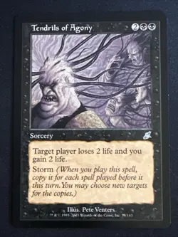 1xTendrils of Agony (75) Scourge LP MTG Magic the Gathering x1 MKE - Image 1
