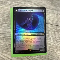 MTG Final Fantasy Cecil Dark Knight Human Knight R0091 2/3 FOIL - Image 1