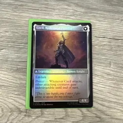 MTG Final Fantasy Cecil Dark Knight Human Knight R0091 2/3 FOIL - Image 2