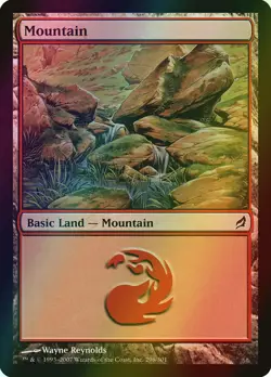 MTG Mountain (296) Foil ** Lorwyn ** English - Image 1