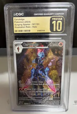 Ceruledge Pokemon Surging Sparks 197/191 Illustration Rare | CGC Pristine 10 - Image 1