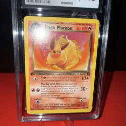 2000 Pokemon Team Rocket 1ST EDITION DARK FLAREON 35/82 CGC 8.5 NM/Mint+ 🔥🚀 - Image 5