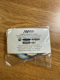 MTG Poker Chip Mana Symbol Promo Set 5 Colors Magic White Blue Black Red Green - Image 1