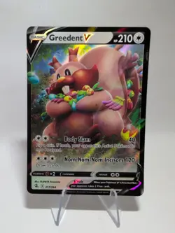 Greedent V 217/264 Holo Ultra Rare Fusion Strike Pokemon TCG - Image 1