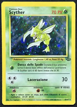 POKEMON~SCYTHER~10/64~JUNGLE~ITA~NM - Image 1