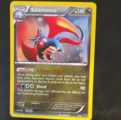The Pokemon Company Salamence 8/20 Dragon Vault Holo Rare 140 HP English 2012 - Image 1