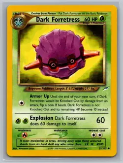 Dark Forretress 35/105 Uncommon Neo Destiny Pokemon Unlimited Near Mint - Image 1
