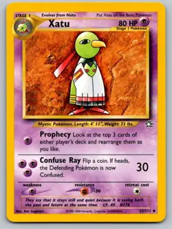Xatu 52/111 Uncommon Neo Genesis Pokemon Unlimited Near Mint - Image 1