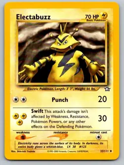 Electabuzz 33/111 Uncommon Neo Genesis Pokemon Unlimited Near Mint - Image 1