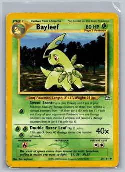 Bayleef 29/111 Uncommon Neo Genesis Pokemon Unlimited Lightly Played - Image 1