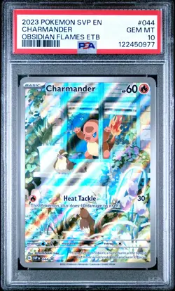 2023 POKEMON SVP EN-SV BLACK STAR PROMO #044 CHARMANDER PSA 10 - Image 1