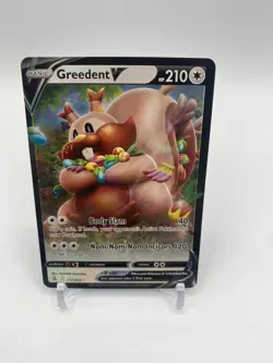Pokemon SWSH Fusion Strike Set ULTRA RARE Greedent V 217/264 - Near Mint (NM) - Image 1