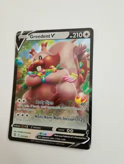 Greedent V 217/264 Holo V Rare Fusion Strike Pokemon Holo Near Mint - Image 3