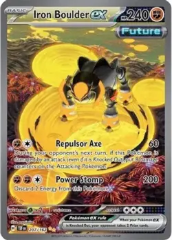 1x Iron Boulder ex - 207/162 - Special Illustration Rare NM-Mint Pokemon SV05 - - Image 1