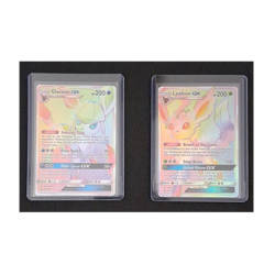 Glaceon GX & Leafeon GX Secret Rare Sun & Moon Ultra Prism Pokemon-GX Holos - Image 1