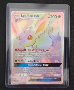 Glaceon GX & Leafeon GX Secret Rare Sun & Moon Ultra Prism Pokemon-GX Holos - Image 4