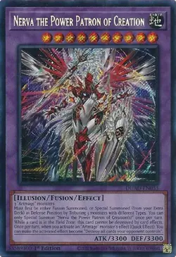 Yugioh Nerva the Power Patron of Creation (DUAD-EN033) 1st Ed SECRET RARE (NM) - Image 1