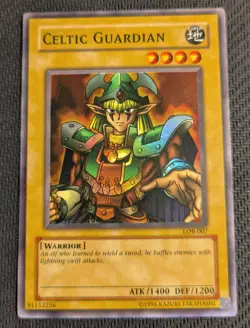 Yugioh Celtic Guardian LOB-007 Super Rare OG 2002 USA NM! - Image 1
