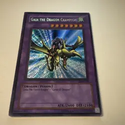 Gaia the Dragon Champion lob-125 Unltd Ed (MP) Secret Rare Yu-Gi-Oh! - Image 1