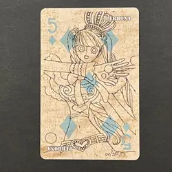 S1587 Perona 5 of Diamonds Japanese One Piece Poker Playing Card - Image 1