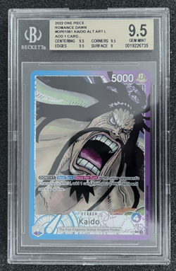 One Piece Romance Dawn OP01-061 Kaido Alt Art Leader Pre Errata - BGS 9.5 - Image 1