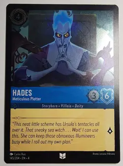 Disney Lorcana TCG - Hades Meticulous Plotter - Cold Foil - 145/204 - UR - Image 1