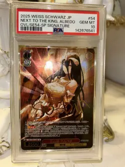 PSA 10 Signed Albedo Overlord OVL/SE54-054 SP Japanese 2025 Weiss Schwarz DHL - Image 1
