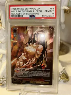 PSA 10 Signed Albedo Overlord OVL/SE54-054 SP Japanese 2025 Weiss Schwarz DHL - Image 2