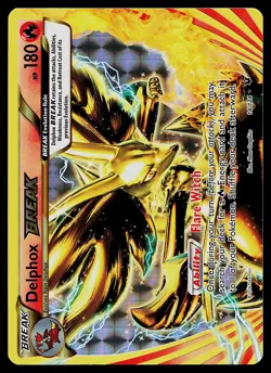 Pokemon Card - Delphox BREAK Holo XY - Fates Collide 14/124 Rare BREAK - Image 1