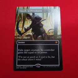 Sword to the Plow Borderless English Version MTG Full Art Showcase Expansion - Image 1