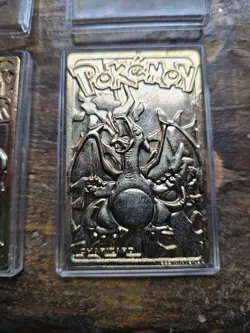 Pokemon 23K Gold Plated Cards 1999 BK set of 2, Charizard & Mewtwo - Image 4