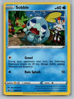 Sobble SWSH: Sword & Shield Promo Cards #SWSH073 Promo,Holo Pokemon Card - Image 1