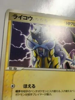 Pokemon Card Japanese Promo 005/009 PokePark's Raikou PokePark Blue - Image 2
