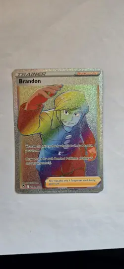 Pokemon Brandon TCG Silver Tempest Rainbow Rare Card 203/195 NM Condition - Image 1