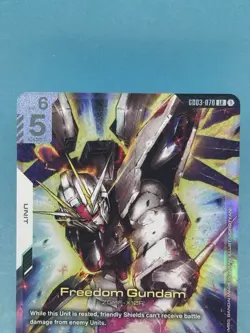 Gundam Card Game Steel Requiem Freedom Gundam GD03-070 LR - Image 2