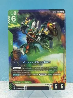 Gundam Card Game Steel Requiem Altron Gundam GD03-018 LR - Image 1