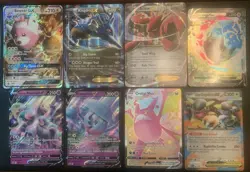 JUMBO Pokemon Lot - Kingdra, Scizor, Morepko V, Kangaskhan- 8 Oversized Cards - Image 1