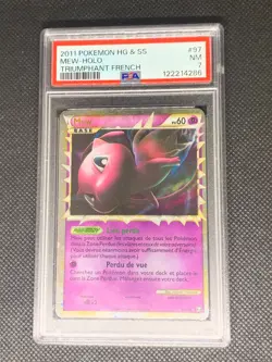 Mew (Prime) 97/102 - HGSS Triomphe French FR Pokemon Card - PSA 7 - Image 1