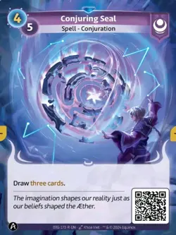 🔥Conjuring Seal (Draw 3 Cards) Altered TCG Beyond The Gates 2024 RARE EN Yzmir - Image 1