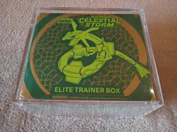 Amazing Pokemon Celestial Storm Elite Trainer Box With Acrylic Case - Image 1